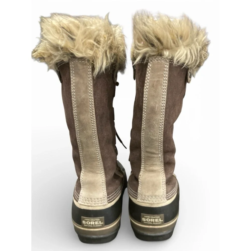 Sorel Joan‎ of Arctic Women's Winter Snow Boots Size 8 Waterproof Suede Faux Fur - Picture 2 of 6